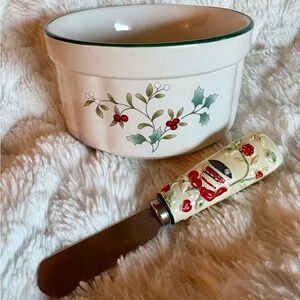 Pfaltzgraff Winterberry Dip Mix Set - Red and Green